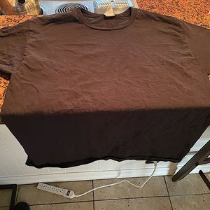 siz L blank black tee